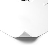 Elegante minimalistische partij begint nu bruiloft poster (Hoek)