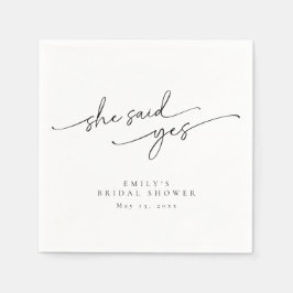 Elegante, Minimalistische Persoonlijke Bruidsaandu Servet