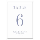 Elegante minimalistische poederblauwe bruiloft kaart (Achterkant)