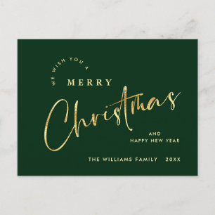 Elegante Minimalistische Prettig Kerstfeest Groet Feestdagenkaart