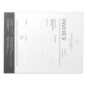 Elegante minimalistische professionele Blush Pink  Notitieblok (Voorkant)