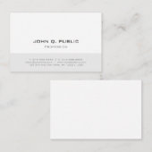 Elegante minimalistische professionele eenvoudige  visitekaartje (Voorkant / Achterkant)