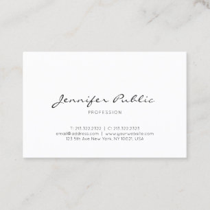 Elegante Minimalistische Professionele Eenvoudige Visitekaartje