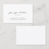 Elegante Minimalistische Professionele Eenvoudige Visitekaartje (Voorkant / Achterkant)