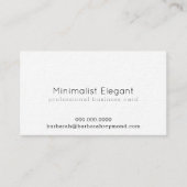 Elegante minimalistische professionele luxe visitekaartje (Voorkant)
