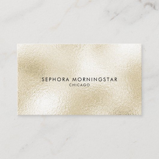 Elegante Minimalistische Professionele Moderne Fro Visitekaartje (Voorkant)