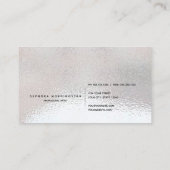 Elegante Minimalistische Professionele Moderne Fro Visitekaartje (Achterkant)