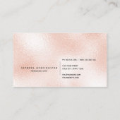 Elegante Minimalistische Professionele Moderne Vor Visitekaartje (Achterkant)