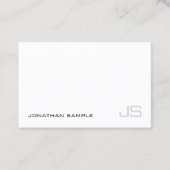 Elegante minimalistische professionele monogram Sj Visitekaartje (Voorkant)