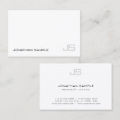 Elegante minimalistische professionele monogram Sj Visitekaartje (Voorkant / Achterkant)