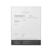 Elegante Minimalistische Professionele Roze Roze F Notitieblok (Linkerzijde)