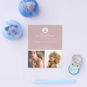 Elegante Minimalistische Promotie Roze Modern Flyer (Enkel)