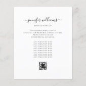 Elegante minimalistische promotionele roze modern flyer (Achterkant)