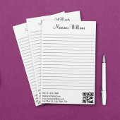 Elegante minimalistische QR code Business Trendy L Briefpapier