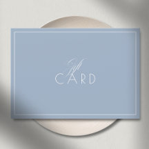 Elegante Minimalistische Rand Blau Cadeaubon