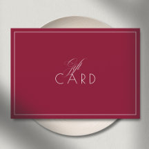 Elegante Minimalistische Rand Rode Cadeau Certific