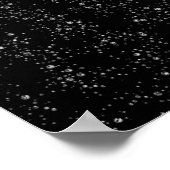 Elegante minimalistische rode strik Eenvoudige ele Poster (Hoek)