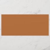 Elegante minimalistische roest zitplaatskaartkop K Menu (Achterkant)