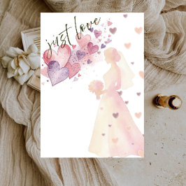Elegante Minimalistische Romantische Trouwfeest Kaart