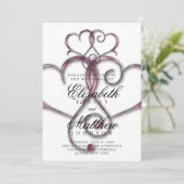 Elegante Minimalistische Roze Hart Kaart (Staand voorkant)