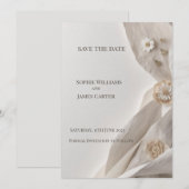 Elegante Minimalistische Save The Date Kaart (Voorkant / Achterkant)