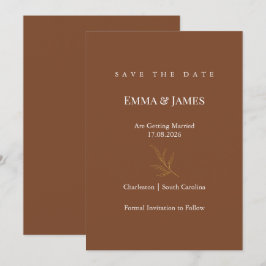 Elegante Minimalistische Save the Date Kaart | Mod