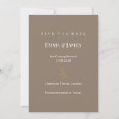 Elegante Minimalistische Save the Date Kaart | Mod (Voorkant)