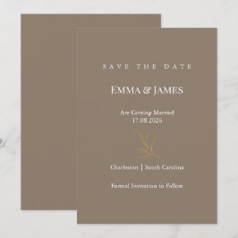 Elegante Minimalistische Save the Date Kaart | Mod