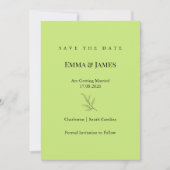 Elegante Minimalistische Save the Date Kaart | Mod (Voorkant)
