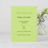 Elegante Minimalistische Save the Date Kaart | Mod (Staand voorkant)