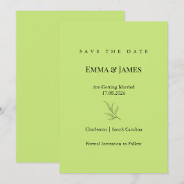 Elegante Minimalistische Save the Date Kaart | Mod