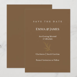 Elegante Minimalistische Save the Date Kaart | Mod