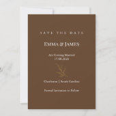 Elegante Minimalistische Save the Date Kaart | Mod (Voorkant)