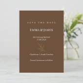 Elegante Minimalistische Save the Date Kaart | Mod (Staand voorkant)