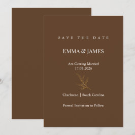Elegante Minimalistische Save the Date Kaart | Mod