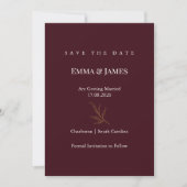 Elegante Minimalistische Save the Date Kaart | Mod (Voorkant)