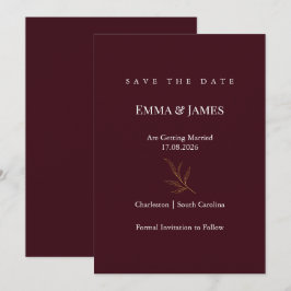 Elegante Minimalistische Save the Date Kaart | Mod