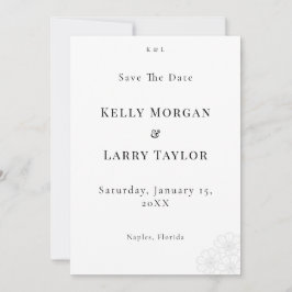 Elegante Minimalistische Save the Date Trouwkaart