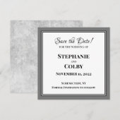 Elegante Minimalistische Save the Date Uitnodiging (Voorkant / Achterkant)