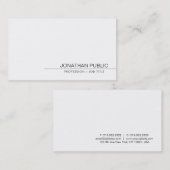 Elegante minimalistische schone vlakke moderne tre visitekaartje (Voorkant / Achterkant)