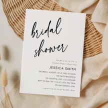 Elegante Minimalistische Script Bruidsuitnodiging