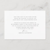 Elegante Minimalistische Script Calligrafie Dankje Bedankkaart (Achterkant)