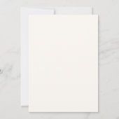 Elegante minimalistische Script Cream bruiloft uit Kaart (Achterkant)