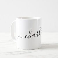 Elegante Minimalistische Script Moderne Naam Geper