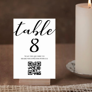 Elegante Minimalistische Script Trouw-QR-code  Kaart