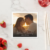 Elegante minimalistische scriptfoto servet (Insitu)