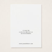 Elegante minimalistische sieraden display Kaart (Achterkant)