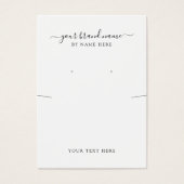 Elegante minimalistische sieraden display Kaart (Voorkant)