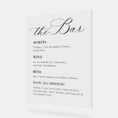 Elegante minimalistische Signature Cocktail Mimosa Acryl Bord (Hoek)