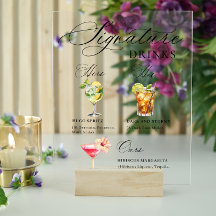 Elegante minimalistische Signature Cocktail Mimosa